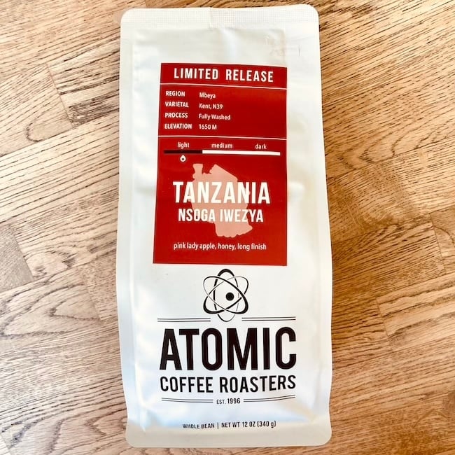 Atomic Coffee Roasters Limited Release Tanzania "Nsoga Iwezya"