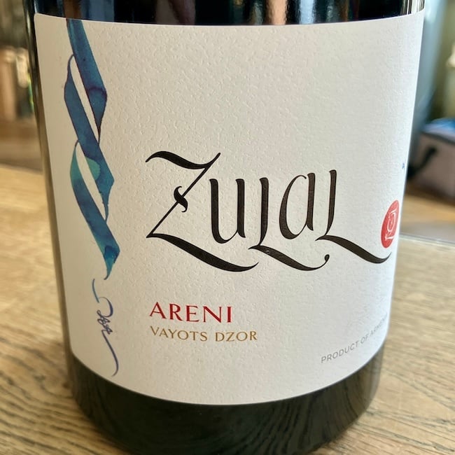 2019 Zulal Areni Vayots Dzor