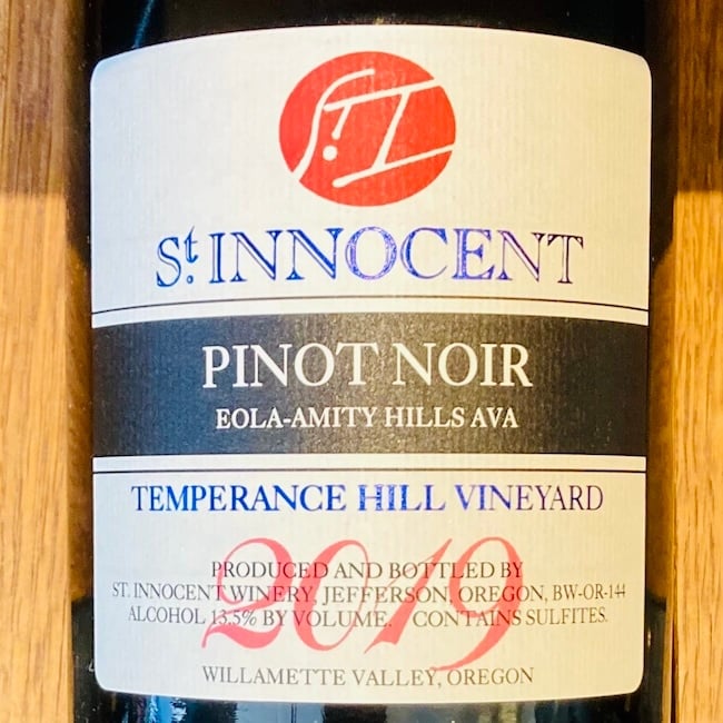 2019 St. Innocent Temperance Hill Pinot Noir
