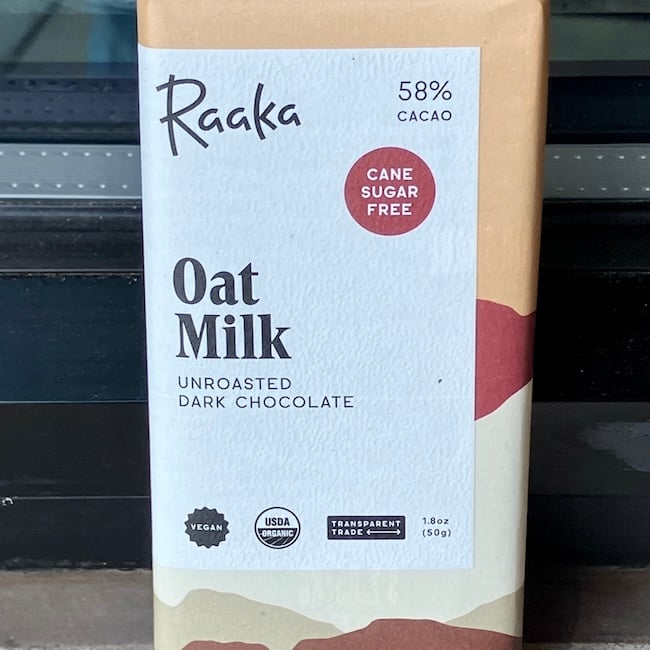 Raaka Oat Milk 58% Dark Chocolate, 1.8oz