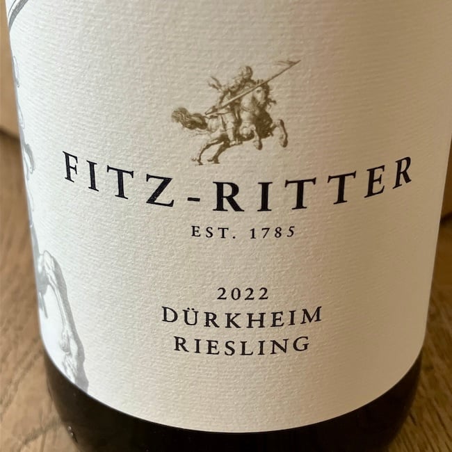 2022 Fitz-Ritter Durkheim Riesling Dry-Style