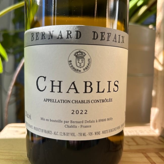 2023 Bernard Defaix Chablis