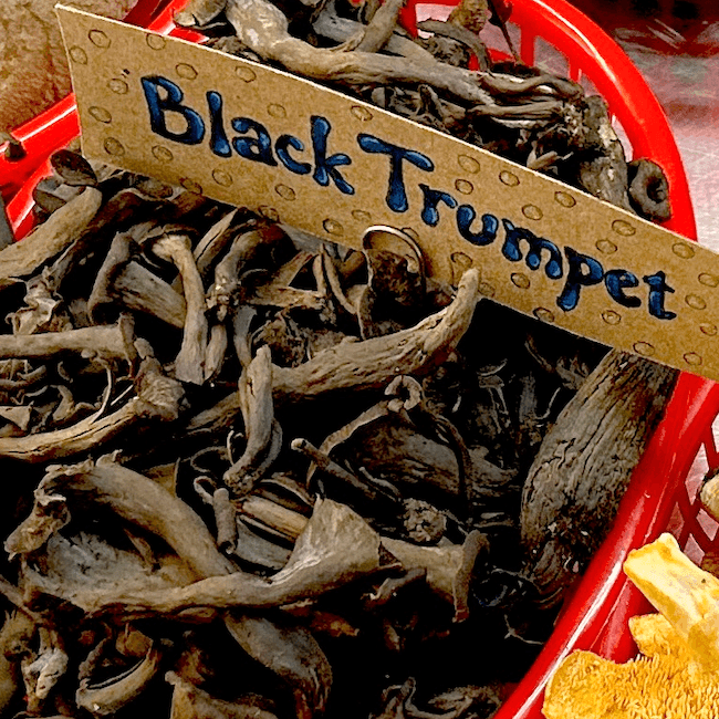 Wild Black Trumpet Mushrooms 4 oz