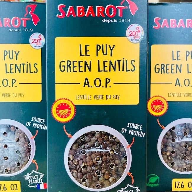Sabarot Le Puy Green Lentils AOP 500g