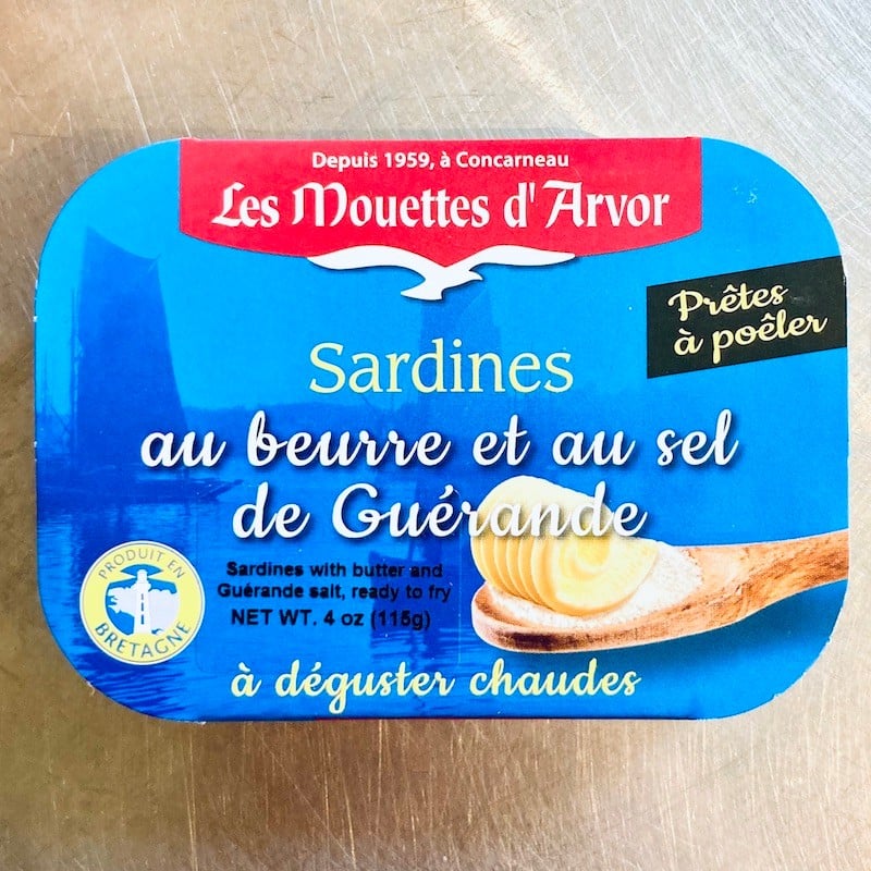 Les Mouettes d'Arvor Sardines w/ Butter & Sea Salt from Guerande, 115g