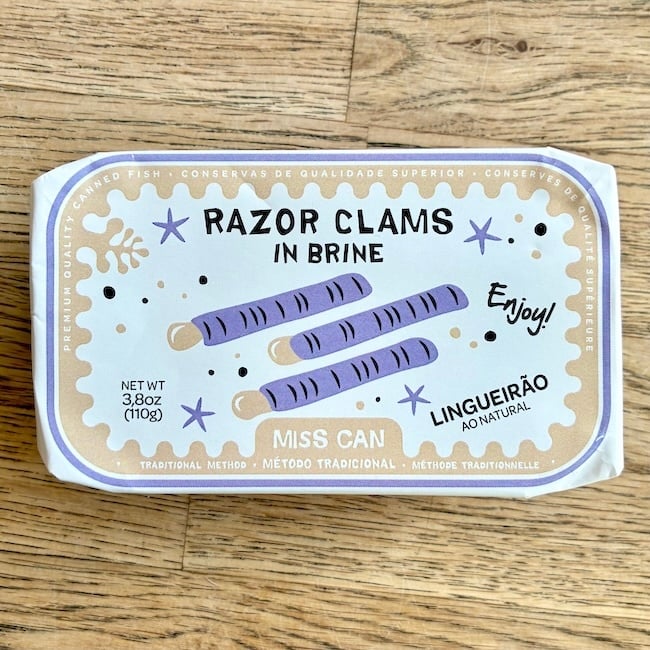 Miss Can Razor Clams in Brine