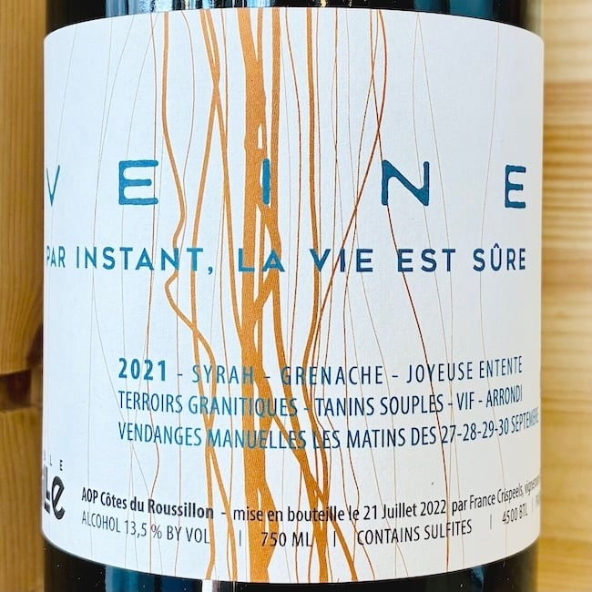 2021 Domaine Reveille "Veine" Cotes du Roussillon