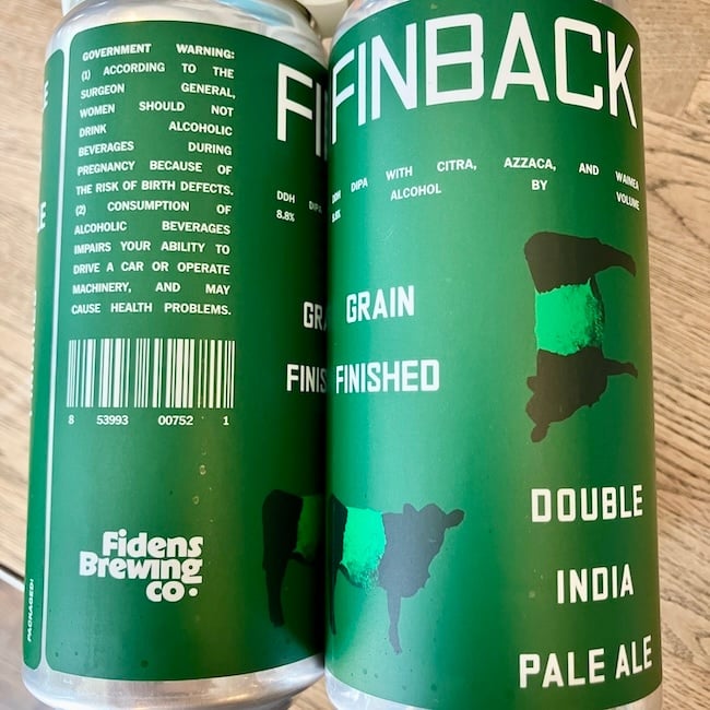 Finback / Fidens Brewing Co. Grain Finished DIPA 4pk