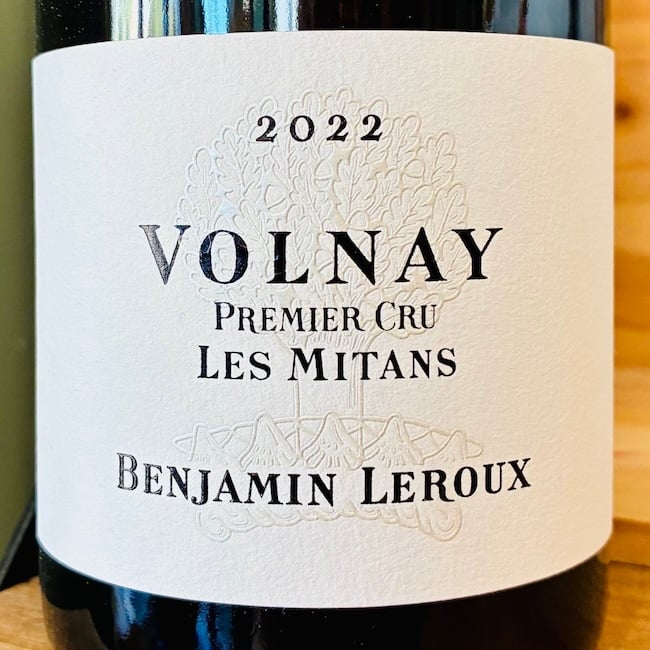 2022 Benjamin Leroux Volnay 1er Cru Mitans