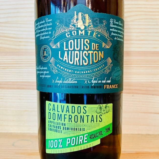 Comte Louis de Lauriston Calvados Domfrontais "100% Poire"