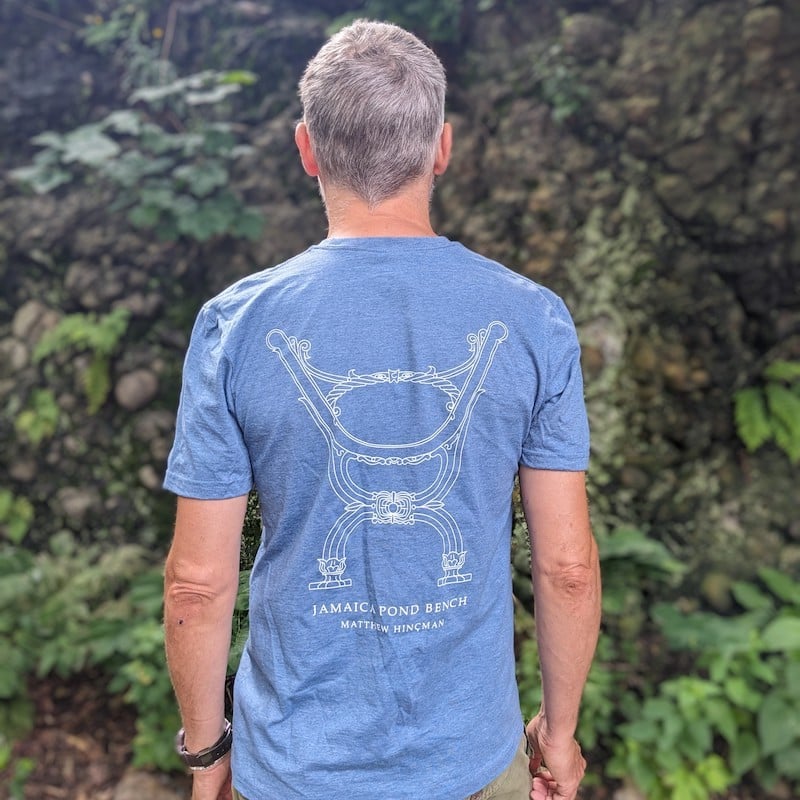 Jamaica Plain Bench T-Shirt Heather Indigo S