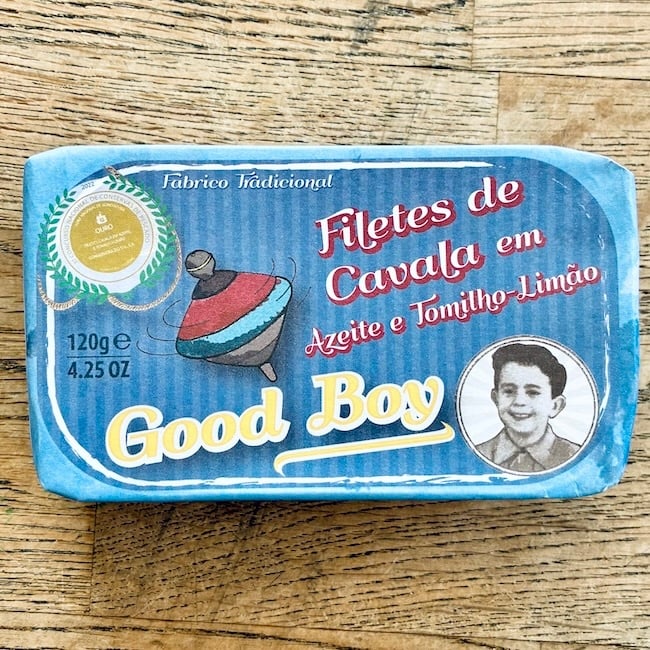 Good Boy Mackerel Fillets in Olive Oil w/ Thyme & Lemon 120g