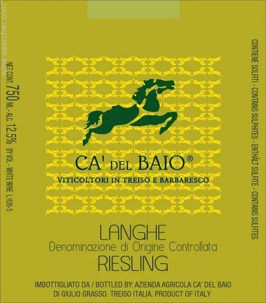 2024 Ca' del Baio Langhe Riesling