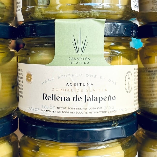 Triana Olivas Jalapeño stuffed Manzanilla Olives 280 g