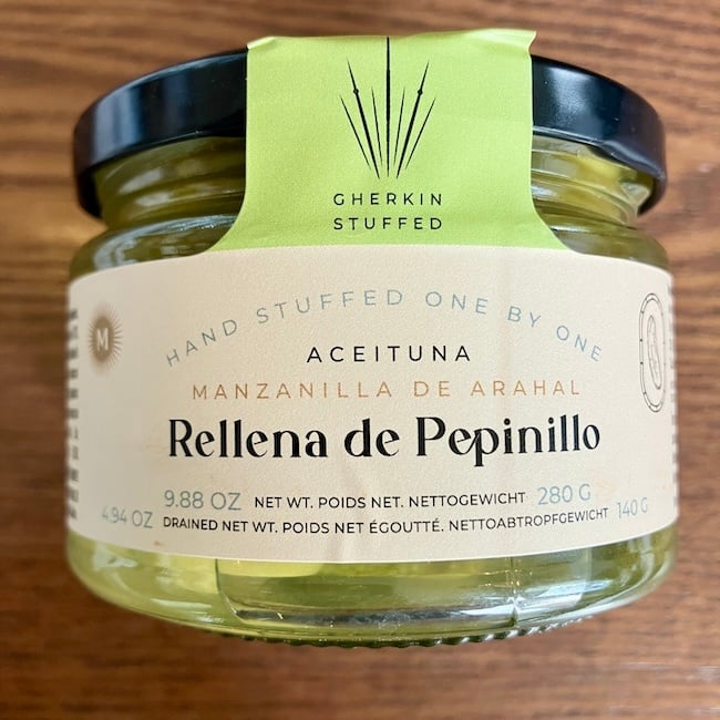 Triana Olivas Gherkin stuffed Manzanilla Olives 280 g