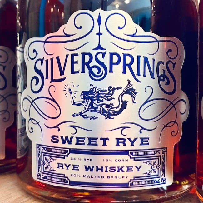 J.W. Kelly Silver Springs Sweet Rye Whiskey