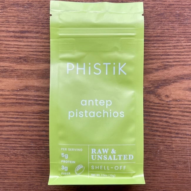 Phistik Antep Pistachios Raw & Unsalted Shell-Off 2.5oz