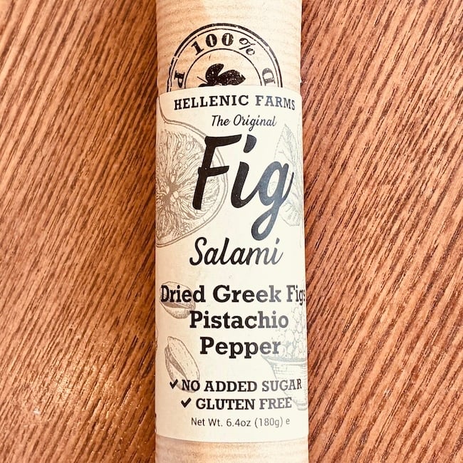 Hellenic Fig Salami with Pistachio and Black Pepper 6 oz