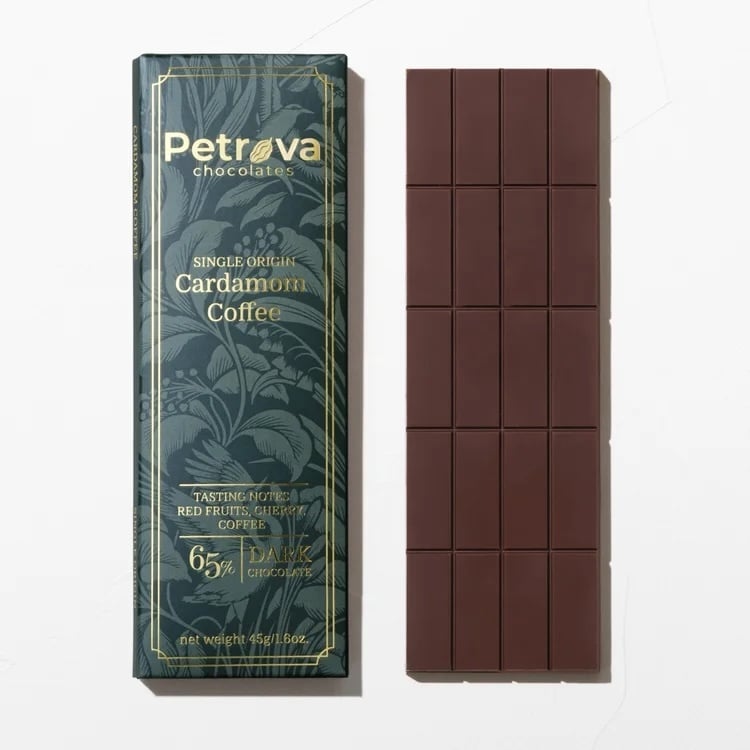 Petrova 65 % Dark Chocolate Cardamom Coffee