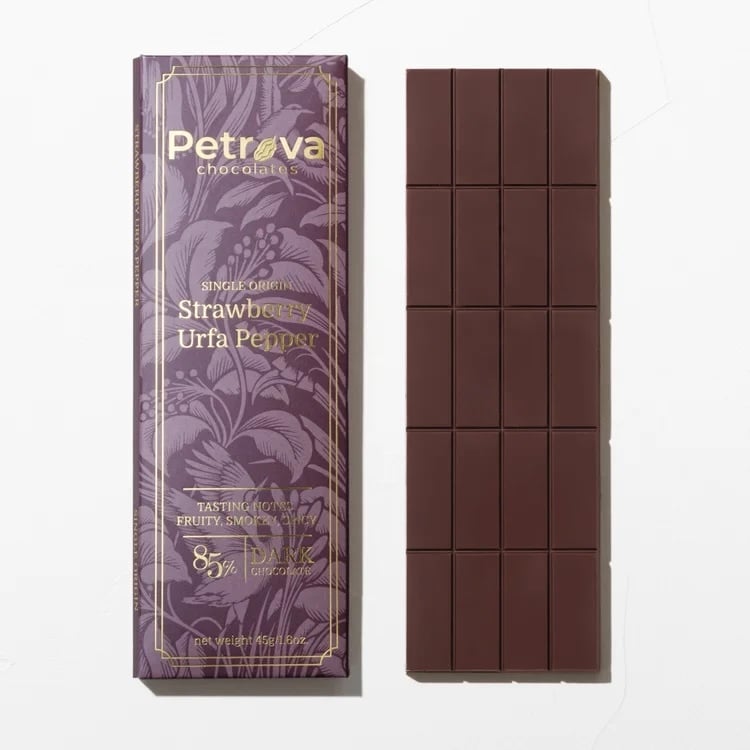 Petrova 85% Dark Chocolate with Strawberry & Urfa