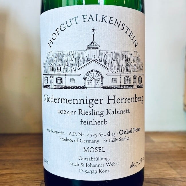 2025 Hofgut Falkenstein Niedermenniger Herrenberg Riesling Kabinett feinherb (Onkel Peter) AP4