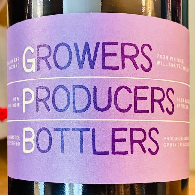 2024 GROWERS PRODUCERS BOTTLERS Willamette Valley Pinot Noir