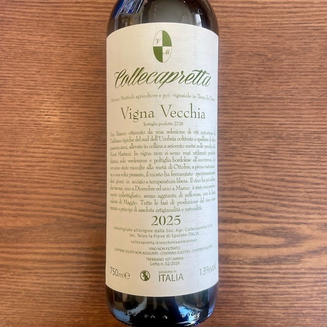 2024 Collecapretta Umbria “Vigna Vecchia”