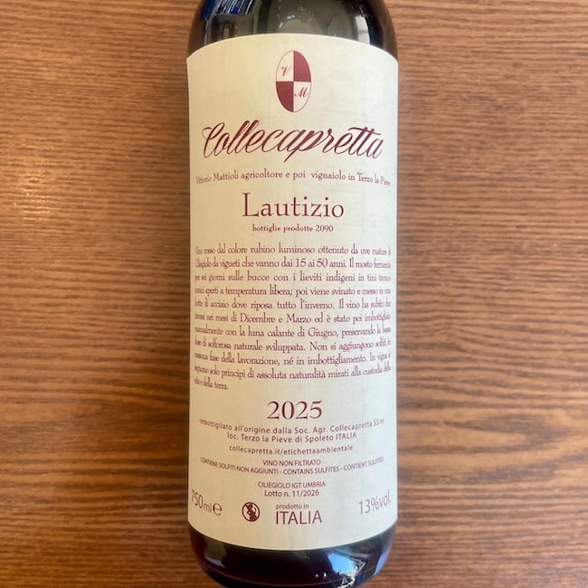 2025 Collecapretta Umbria “Lautizio”